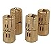 4PCS Hidden Invisible Concealed Copper Barrel Hinge 12mm for DIY Wooden Door (12mm) …