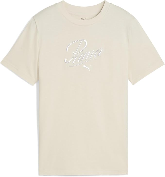PUMA ESS Script tee G Camisetas Niñas (Pack de 1)