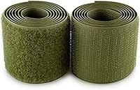 Vista 81 de Cinta de gancho y bucle de 1 pulgada de ancho, color gris oscuro, no adhesiva, 1 yarda de longitud, cinta de nailon gris, juego de sujetadores