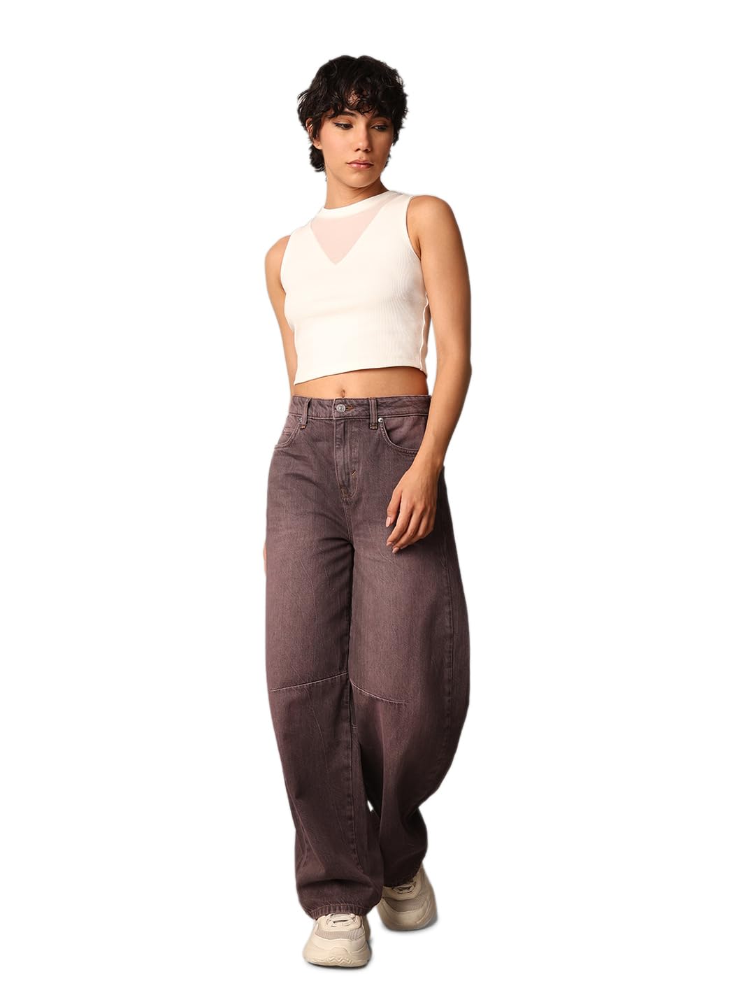 only Women's Cotton Blend Regular Fit T-Shirt-picture-22