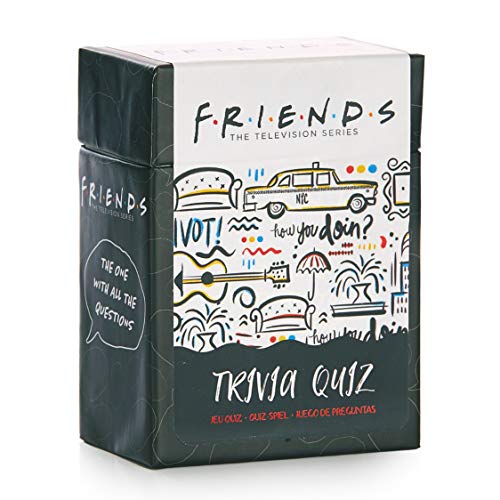 Paladone Friends TV Show Table Top Trivia Quiz Cards with 200 Questions | Easy & Hard Questions (AMZ7269FR)