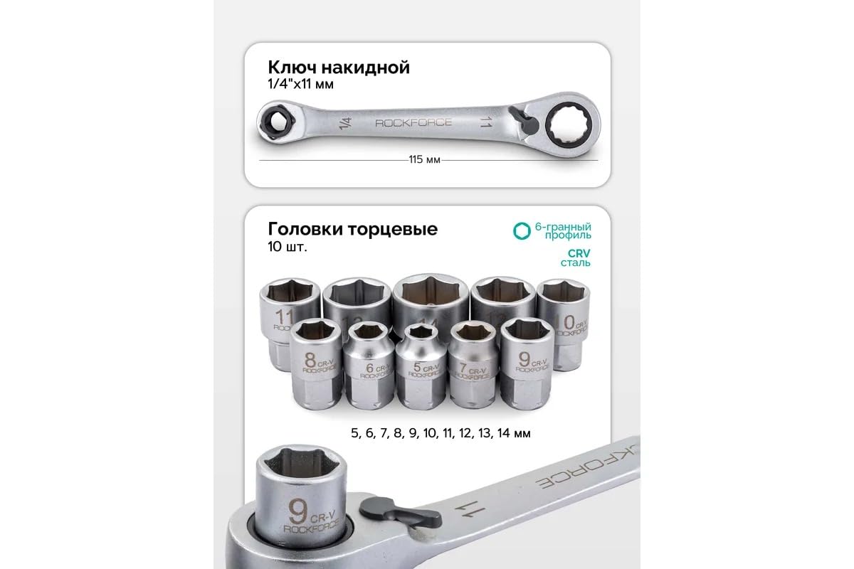 ROCKFORCE 31-Piece Socket & Bit Set 2