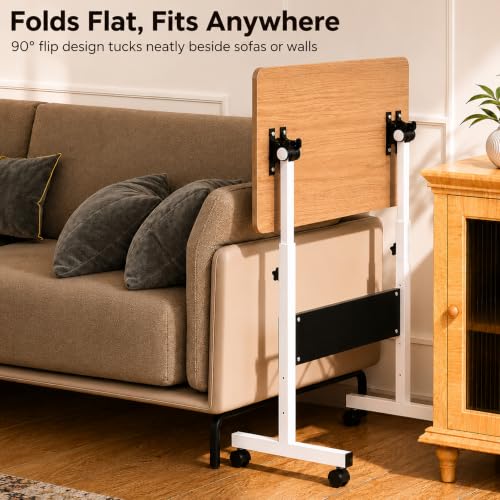 Image of Ant Esports Bravo LT500 Height Adjustable Standing Desk with Wheels, Mobile Walking Pad & Treadmill Desk, Tiltable Laptop Workstation, Sit Stand Computer Table for Home Office, Study & WFH, 60 x 40 cm