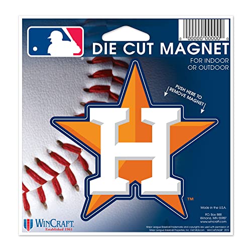 MLB 4.5 Inch X 6 Inch Magnet Astros