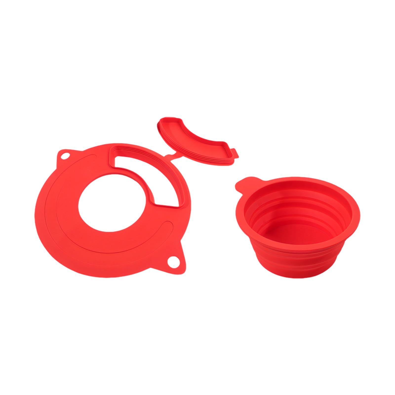 Msioytog Silicone Splash Guard and Measuring Cup Set for Stand Mixer Perfect for Baking Without Mess Baking Rudiments Set
