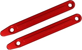 RC Roof Rails, RC Roof Rails Aluminum Alloy Lightweight Upgrade Part Replacement Roof Rail for ARRMA 1/7(Red) Body Parts