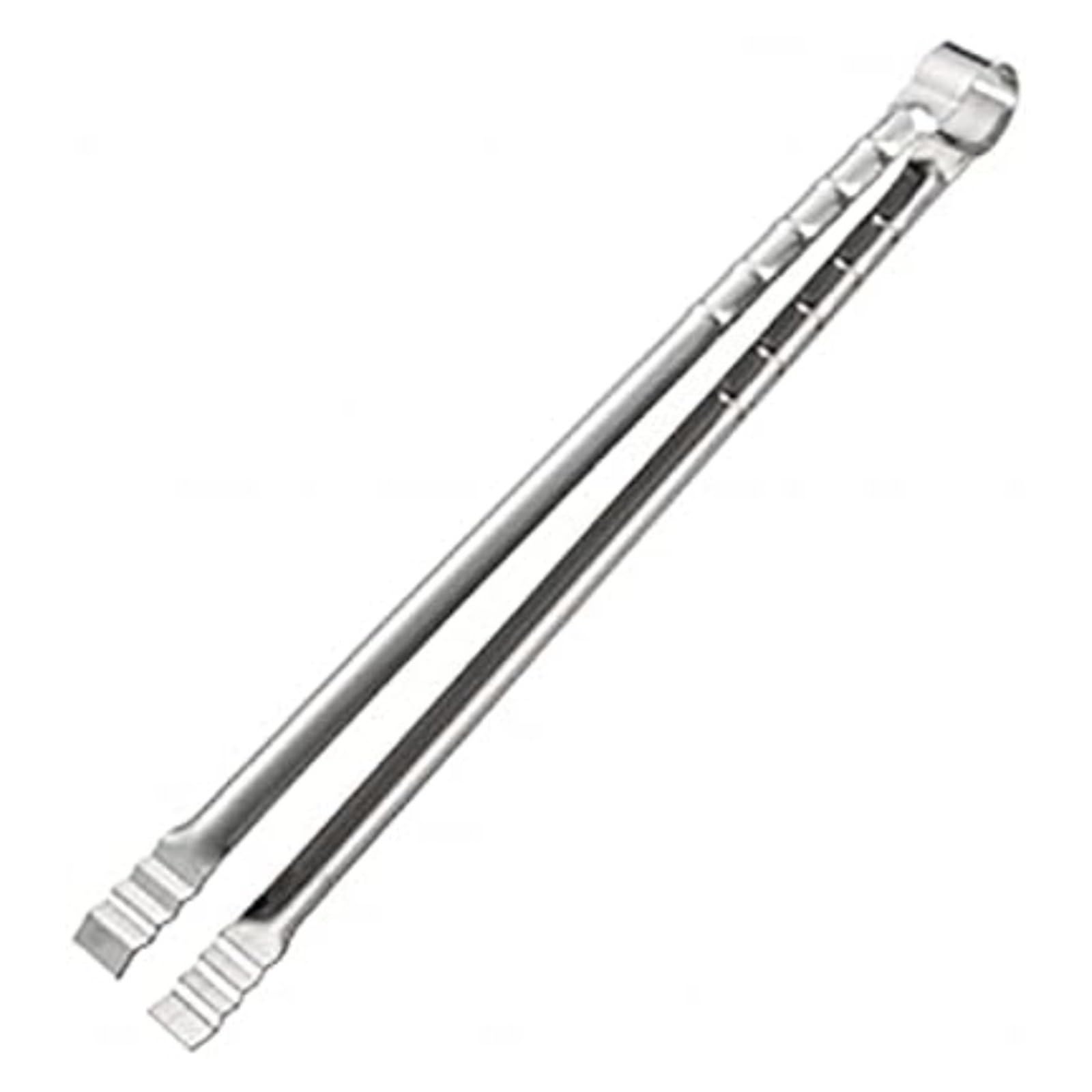 Fire Tongs Grilling Tongs Food Clip Charcoal Fire Barbecues BBQ Cooking Grill Tools Kitchen(Silver)