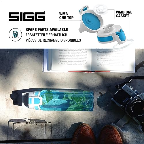Sigg, Tritan Water Bottle, Total Color ONE Aqua, Suitable For Carbonated Beverages, Dishwasher Safe, Leakproof - Image 4
