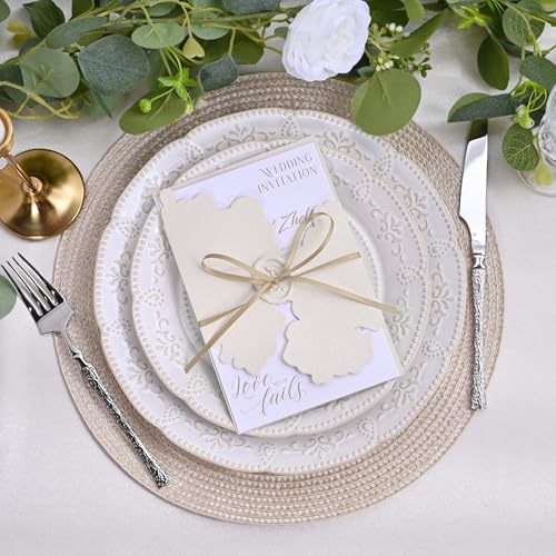 Image of Double Face Tan Satin Thin Ribbon 1 /8 inch X 50 Yards Polyester Tan Ribbon for Gift Wrapping Very Suitable for Weddings Party Hair Bow Invitation Decorations and More