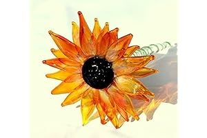 Handcrafted Yellow Orange Lampwork Black Eyed Susan