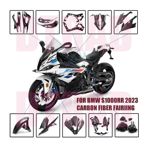 Panneau carbone S1000RR 2023 : pièces modifiées haute légèreté