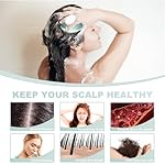 Silicone Scalp Massager, Scalp Scrubber for Hair Growth with Soft Bristles, Scalp Exfoliator Brush Dandruff Removal Shampoo Brush for Wet Dry Scalp Care (Mint Green) - Image 4