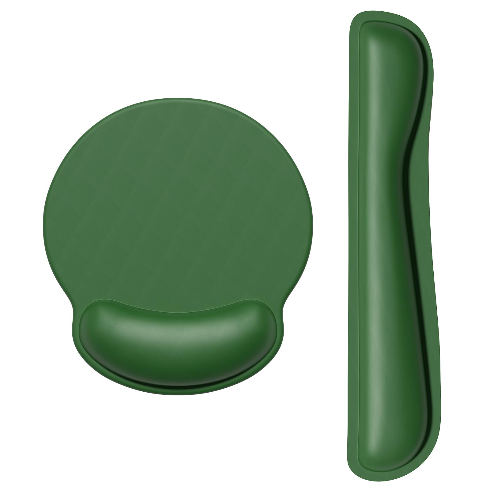 Dapesuom Keyboard Wrist Rest and Mouse Pad with Wrist Support, Memory Foam Wrist Rests for Keyboard and Mouse, Ergonomic Wrist Pad with Non-Slip Base, Forest Green