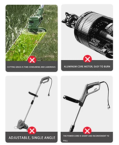 Accu kantentrimmer,Huishoudelijke grasmaaier,oplaadbare elektrische onkruidverdelger, onkruidverdelger Voor buiten,24V - Afbeelding 7