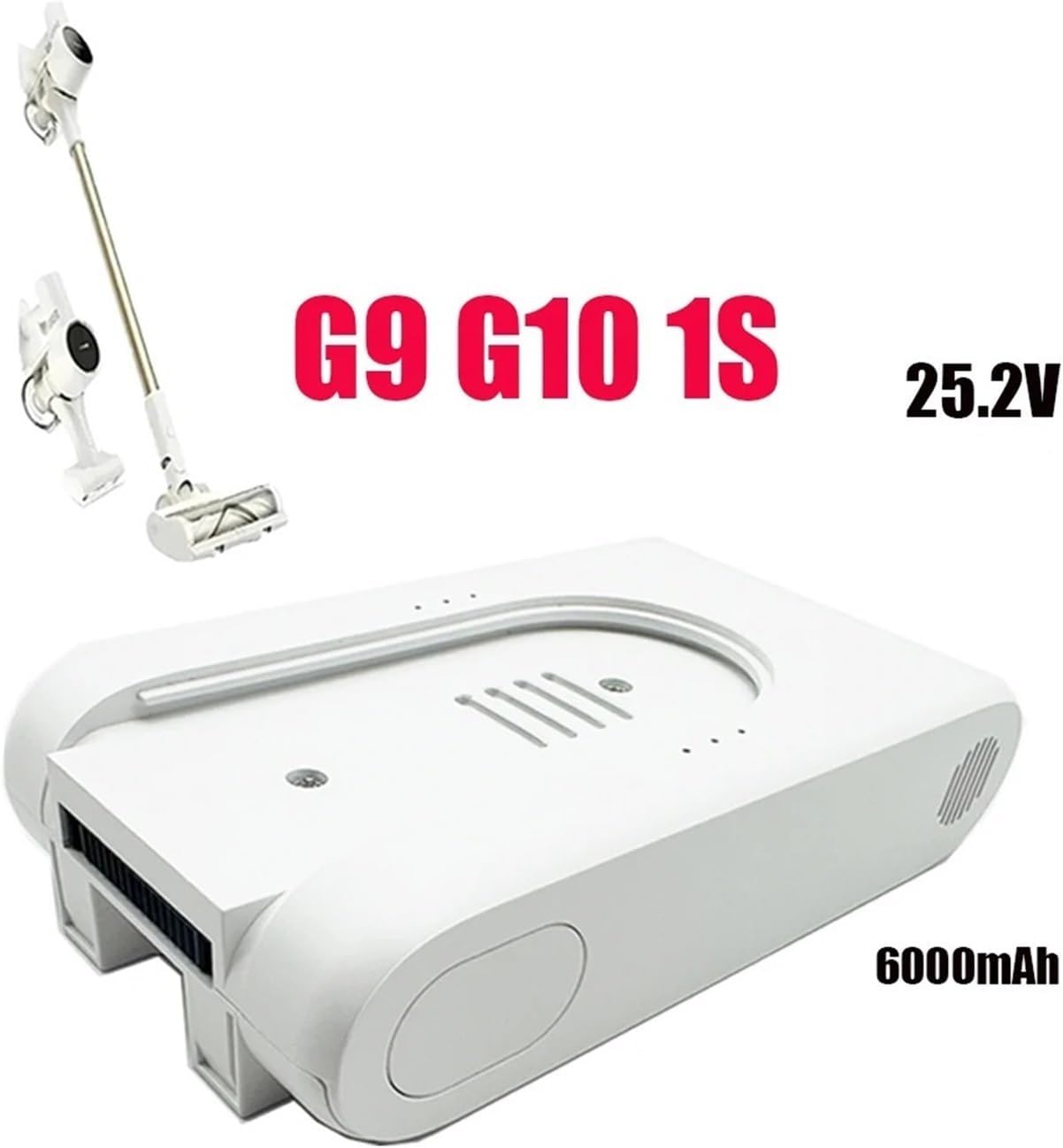 Vacuum Cleaner Rechargeable Battery 6000mAh 25.2V, Compatible For Xiaomi, G9 G10, Clean The Parts