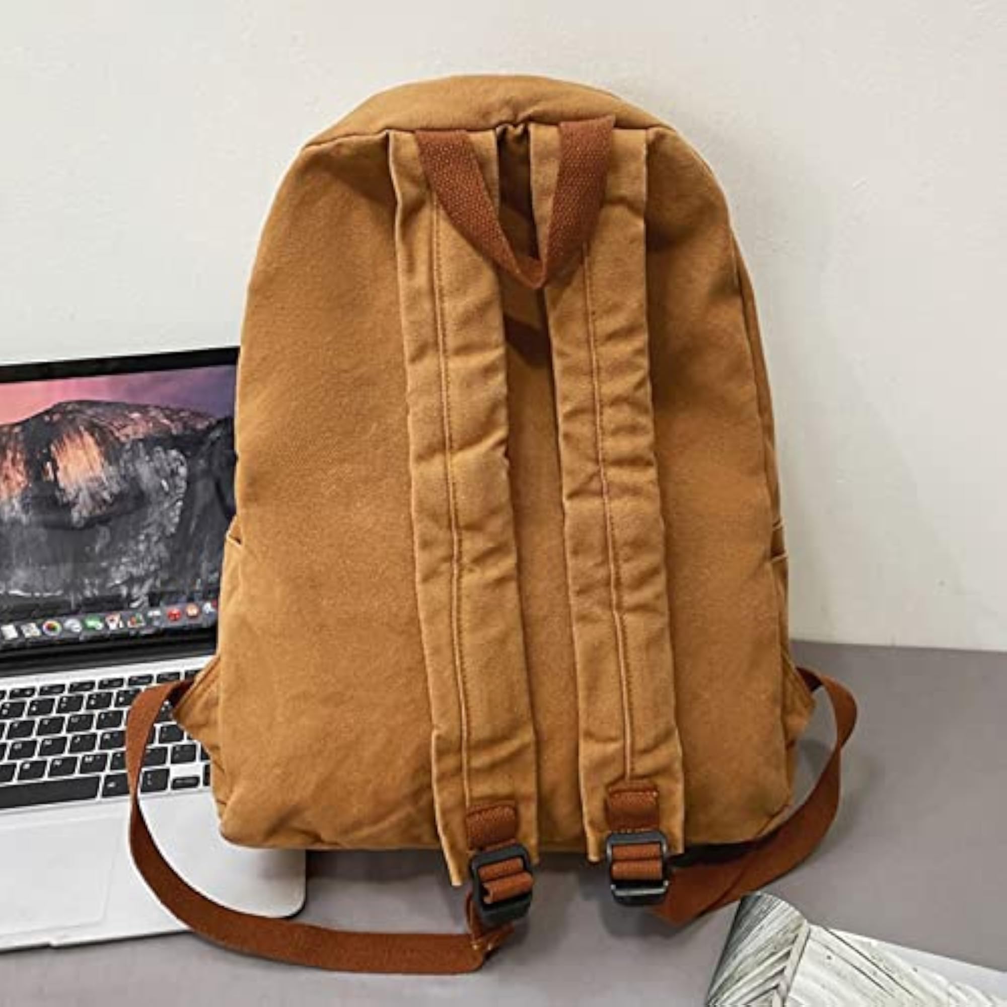 Trendy Canvas Laptop Backpack for Women and Men