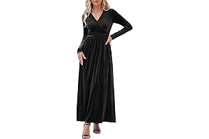Elegant Black Velvet Dresses for Women