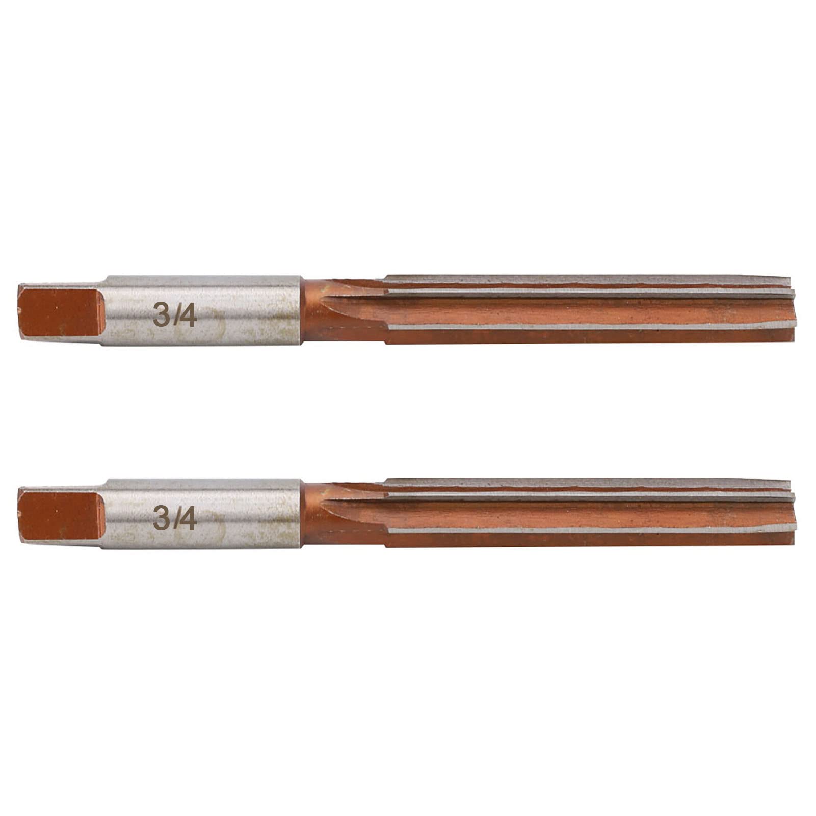 2PCS Hand Reamer Set, Straight Shank Conical Reamer, 9SiCr Material, H7 Tolerance, 6 Chip Flutes for Efficient Chip Evacuation, Suitable for Mold Hole Machining and Manual Processi (FUZHUIYZ7omr-17)