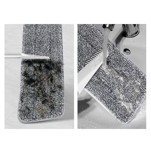 Repuesto de cabezal de fregona de microfibra, paquete de 3, almohadillas lavables para limpieza de suelos en madera, azulejos, mármol