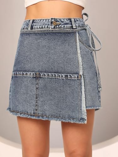 Image of Dolce Crudo Women's Flared High-Rise Stretchable Denim Maxi Skirt