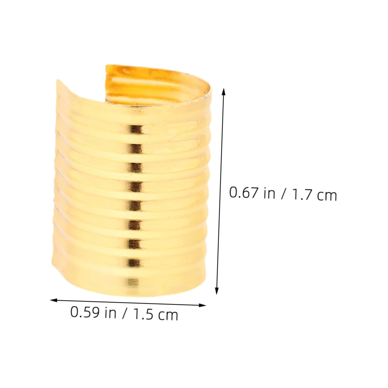 VILLCASE Leather Rope Clips 100pcs Tassel Rope Clip Crimp for Jewelry Wire Clamp DIY Crafts