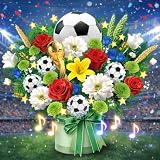 APOTODITO 2026 Soccer Championship Card with Music & Lights, 3D Pop Up World Cup Gift for Soccer Fans, Soccer Birthday Card for Men Dad Boys
