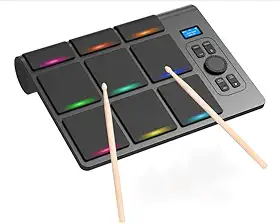 Bateria Eletronica, Bateria Instrumento, Pad Bateria, Bateria Eletronica Portatil, Sample Pad Percussão Multipad Portátil Elétrica