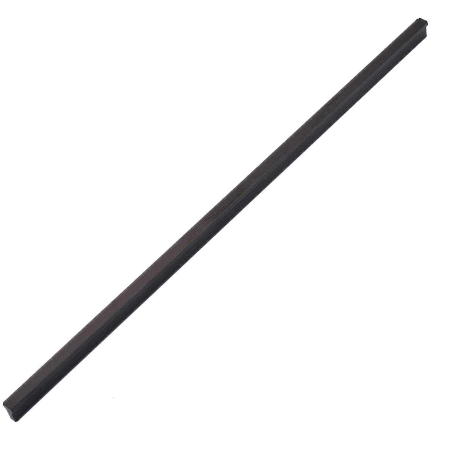 Szeroki uchwyt meblowy, uchwyt do szafy, uchwyt kuchenny, uchwyt drążkowy, gałki do szafy, stop aluminium, nowoczesny uchwyt meblowy (odstęp między otworami 1056 mm, czarny)