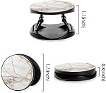 4 Pack - Foldable Finger Cell Phone Grip Stand, Cellphone Holder for Smartphone - Rose Gold Pink White Marble