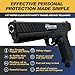 Streetwise Heat .50 Caliber Defense Launcher, Kinetic Impact Ball Gun - Personal Protection Pistol Includes 10 Rubber Balls, 10 Quicksilver Metal Composite Rounds, & 2 CO2 Canisters