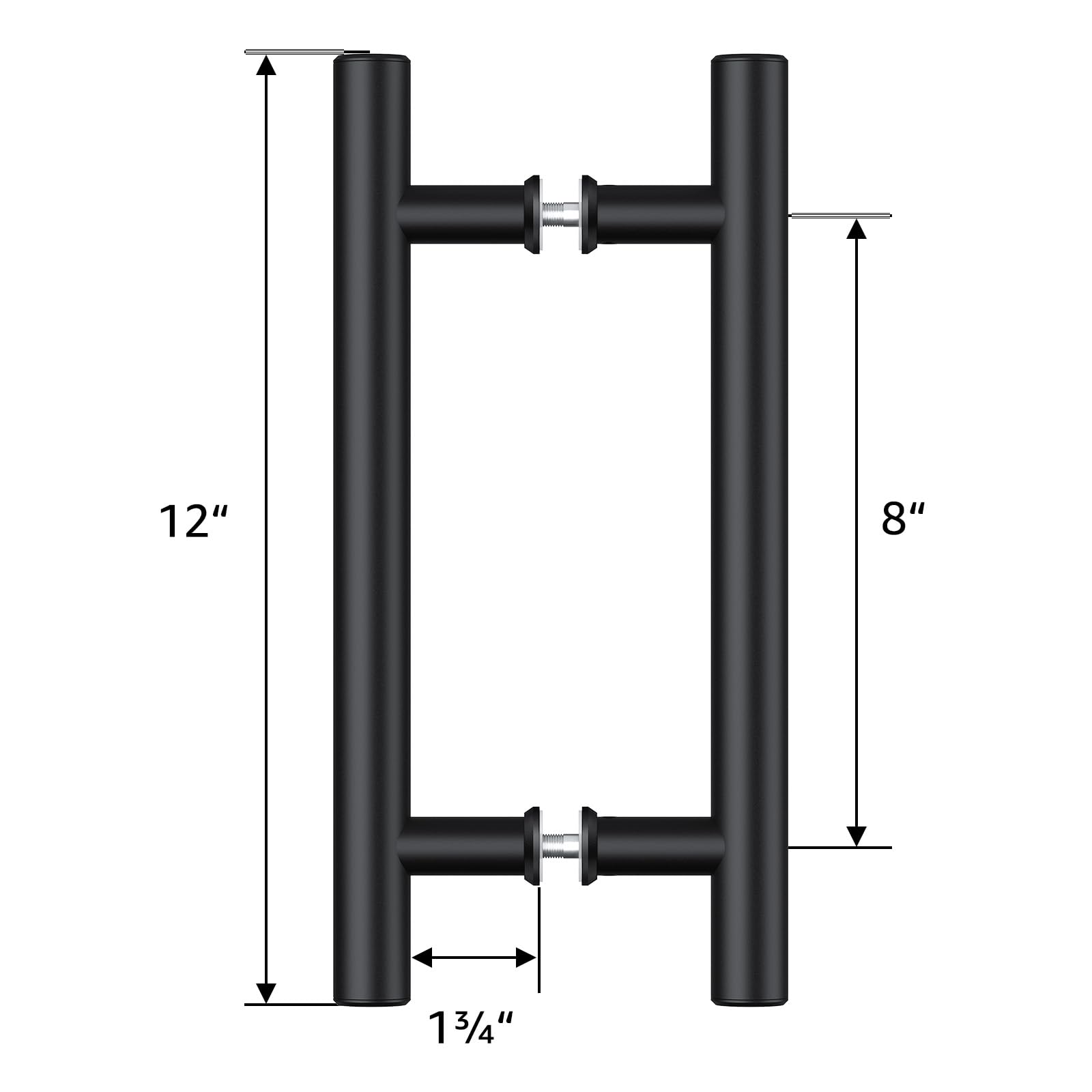SMARTSTANDARD Sliding Barn Door Handle - Black -5
