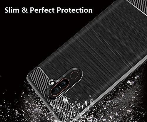 Image of Hybrid Carbon Fiber Back Case for Nokia 7 Plus (Black)