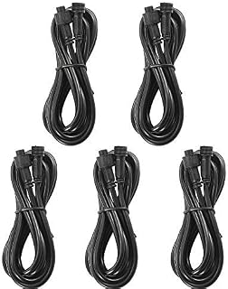 5pcs 3M 4Pin Verlängerungskabel, IP67 Wasserdicht Extender für LED Bodeneinbauleuchten Bodeneinbaustrahler Led Einbaustrahler Außen