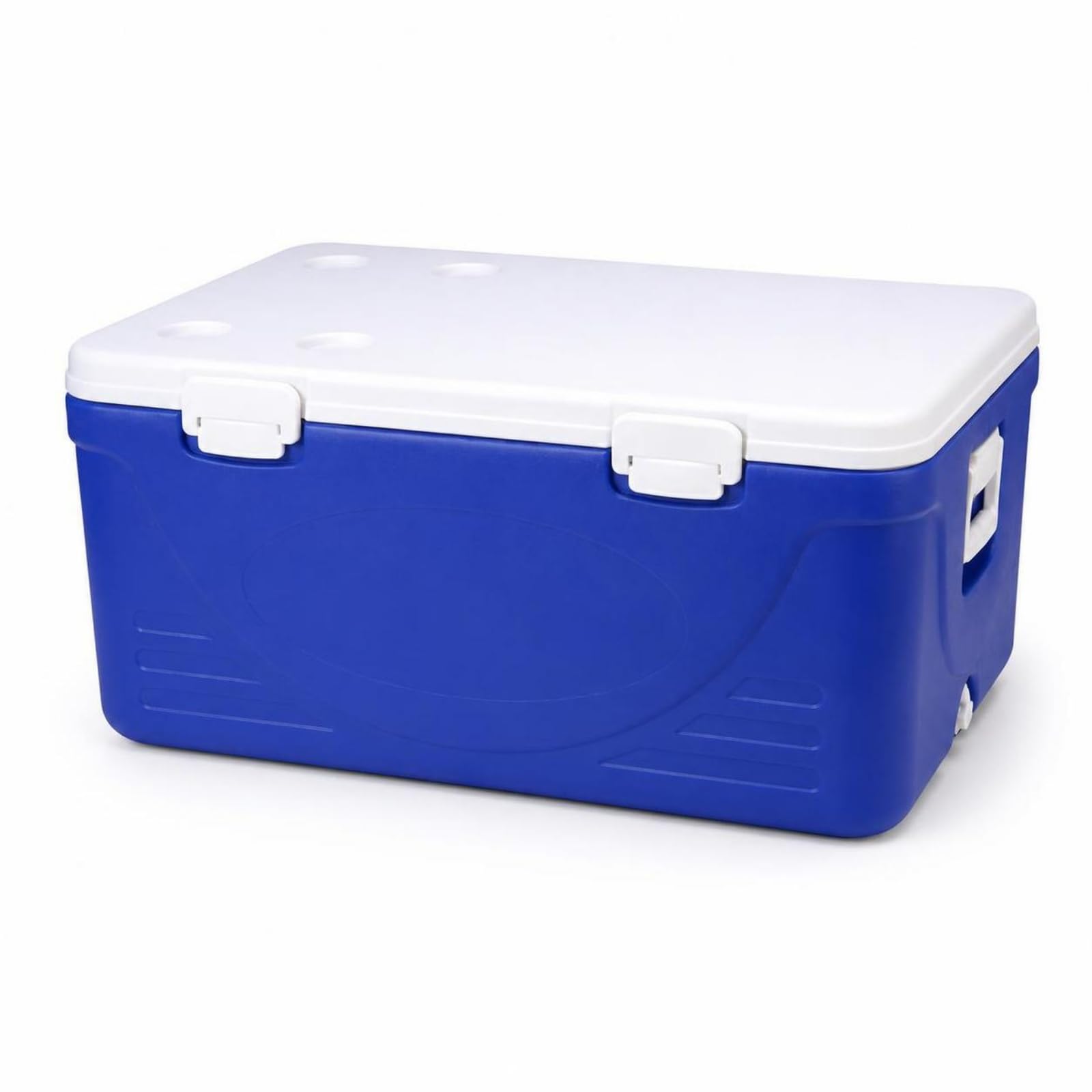 Glacière Isotherme Boîte Refroidisseur Coffre Réfrigérant Conteneur Thermique avec HDPE PU et Trois Packs de Glace de Froid Couvercle avec