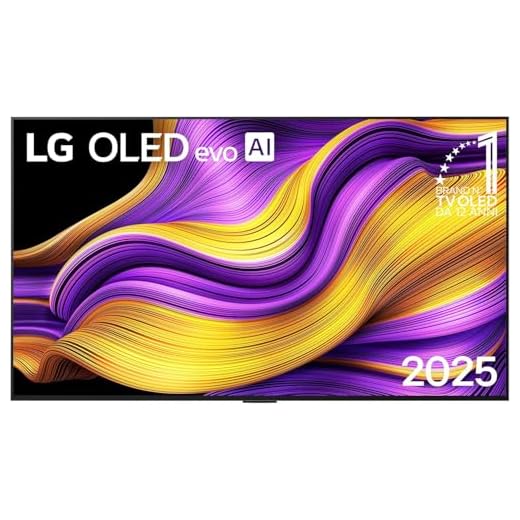 LG OLED evo AI G5 TV 55 pollici, Smart TV 4K, Staffa a muro inclusa, Processore α11 Gen2, Brightness Booster Ultimate, webOS con AI, Dolby Vision e Atmos, VRR e GSYNC 4K@165Hz, OLED55G55LW 2025