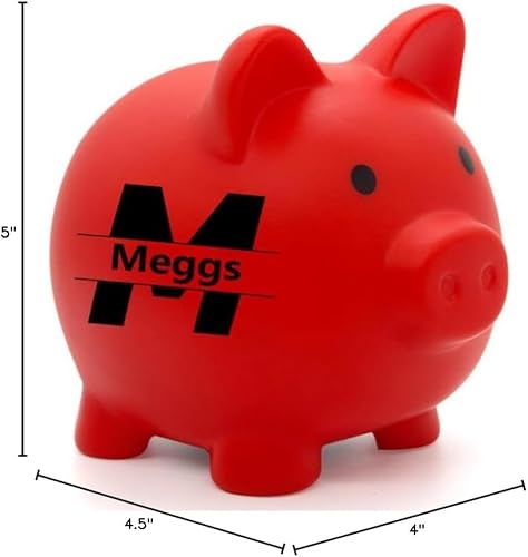 Miniatura 9 de Alcancía personalizada, nombre personalizado para niñas y niños, banco de dinero de plástico irrompible, alcancías de tres tamaños, regalos para