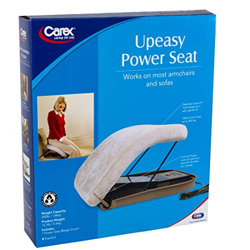 Carex Upeasy Power Seat, Portable Electric Lifting Seat, with Support for Up to 300 Pounds, Provides 100% Assistance