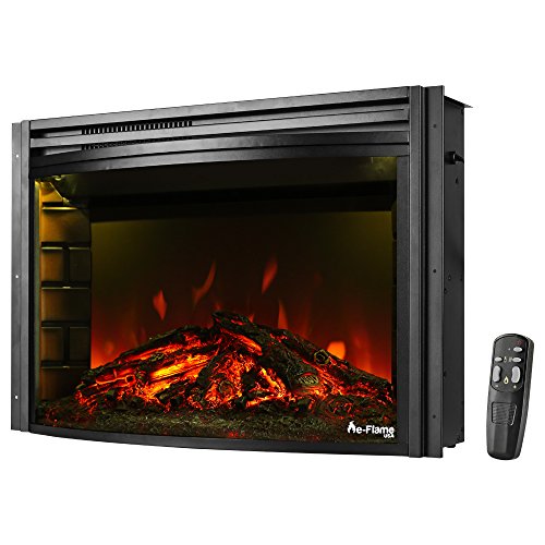 image for e-Flame USA Quebec 27-inch Electric Fireplace Stove Insert with Remote