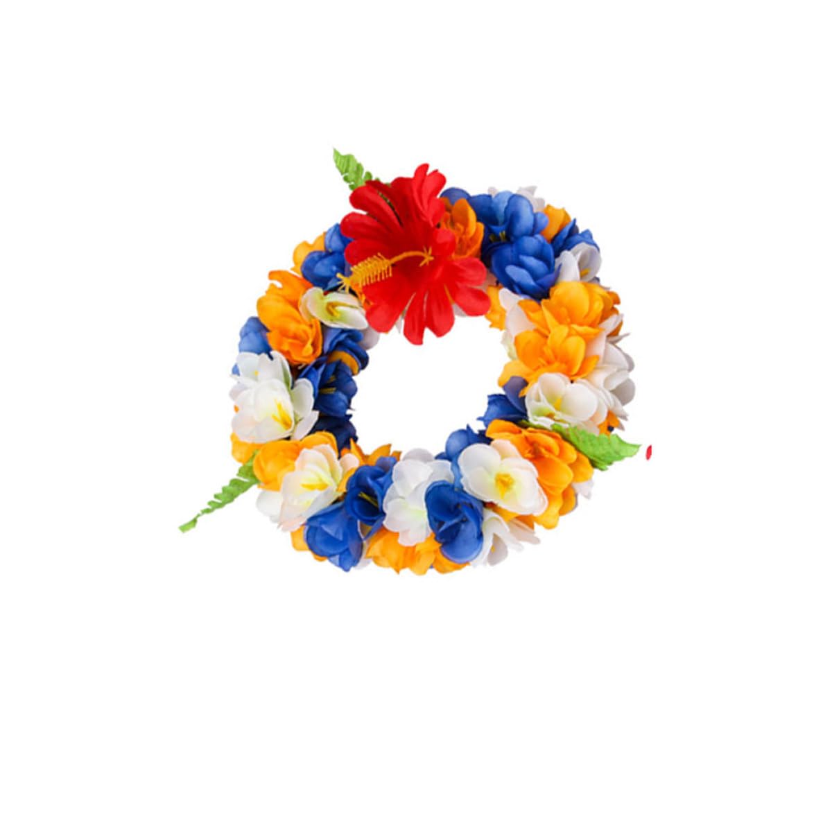 Conjunto de Guirnaldas Hawaianas 4 Piezas de Tela para Adultos