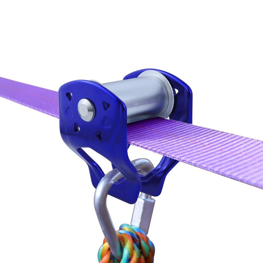 【achieve】 deformation zip design Slack Ninja Slider Slackline Pulley - Zip Along Your Ninja Course