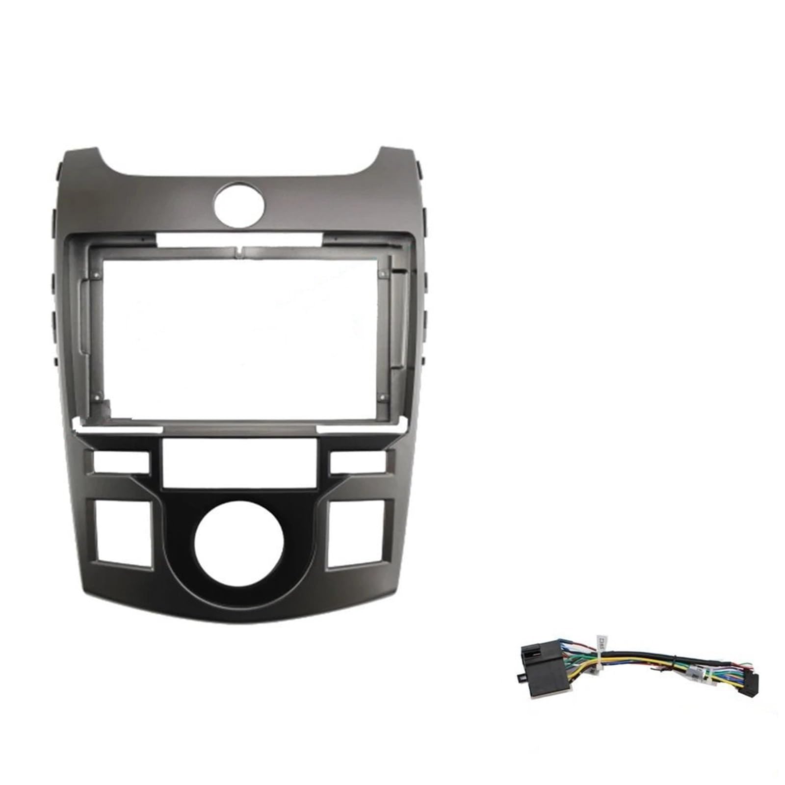 Autoradio Rahmen Adapter do ramy samochodowej 2din pasujący do zestawu montażowego panelu deski rozdzielczej z radiem i audio 9 cali Pasuje do KIA Cerato Forte Koup Ramka do radia(Frame add cable)