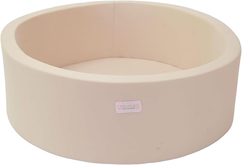 Piscina de bolas de espuma para niños pequeños, 35 pulgadas, suave, redonda y fácil de instalar o limpiar, la piscina de pelotas para bebés es el
