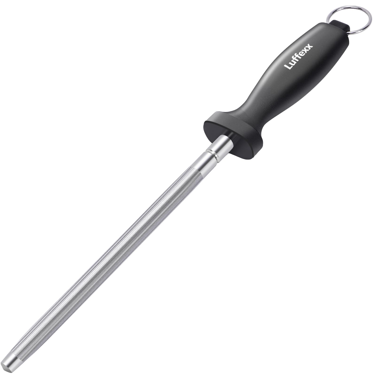 Professional 12-Inch Knife Sharpening Rod High-Carbon honing rod to Sharpen the Knife Quickly Perfect Knife Sharpener for Chefs