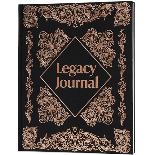 Skyline Grandparent Memory Book – Family Tree & Legacy Journal – Birthday Gifts for Nana, Grandpa & Grandma from Grandchildren (Black Vintage)