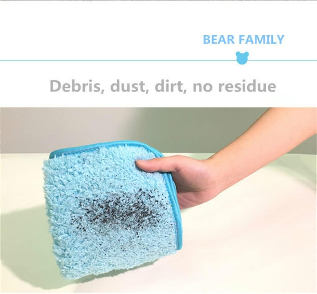3/4PCS Plush Microfiber Cloth Household Cleaning Better Than Cotton Kitchen Towels Micro Fiber Towel(10cmx10cm)