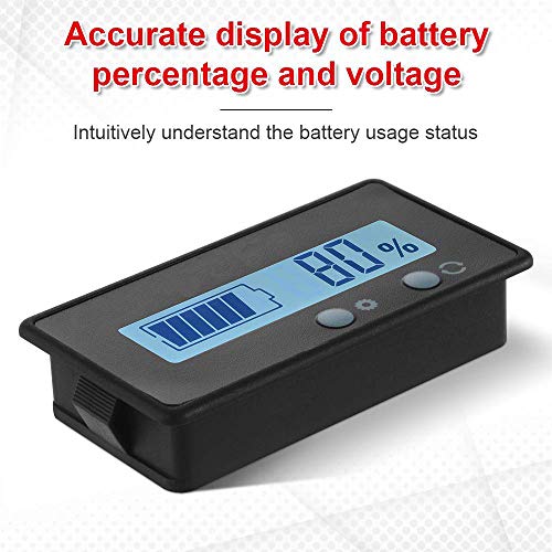 2 stuks LCD batterij capaciteitsmeter, waterdichte 12V/24V/36V/48V loodaccu statusindicator, lithium batterij… - Afbeelding 7