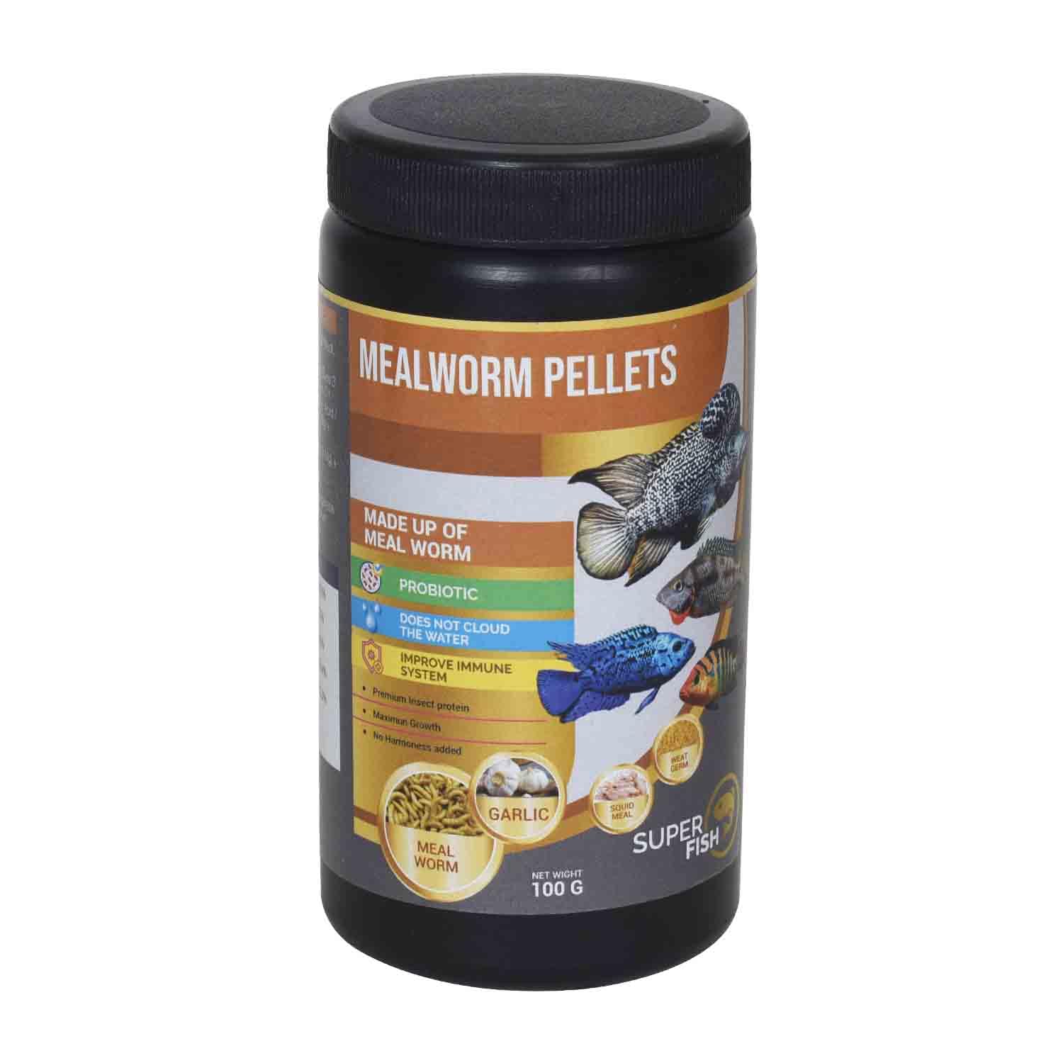 Mealworm Pellets - Nutritious, High-Protein Fish Food for Enhanced Growth and Vibrant Colors