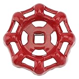 Operitacx Ventil Handrad, 7 * 7mm Wasserhahn Griff Ventil Kugelhahn Absperr, Rot Runde Rad Griff Ersatz Rad