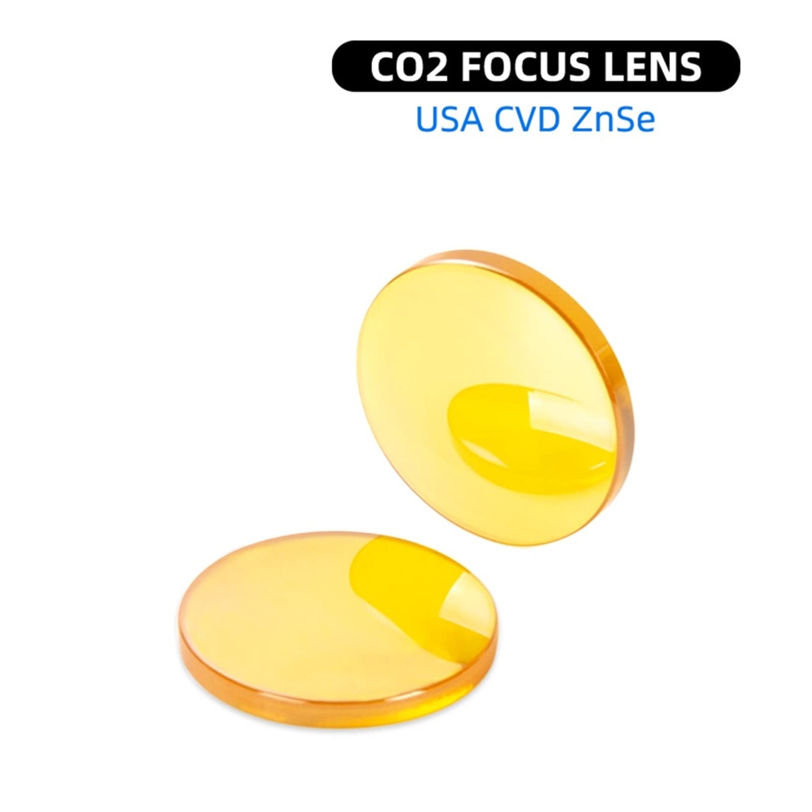 USA CVD ZnSe CO2 Laser Lens Dia.12 15 18 19.05 20mm FL38.1 50.8 63.5 76.2 101.6 127mm for Laser Engraving Cutting Machine(15mm,25.4mm)