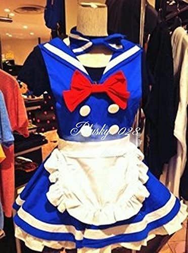Amazon Co Jp 依次元cosドナルドダックのメイド服風 ディズニー コスプレ衣装ハロウィン オーダー自由 ディズニークリスマス ハロウィン イベント仮装 コスチューム ホビー